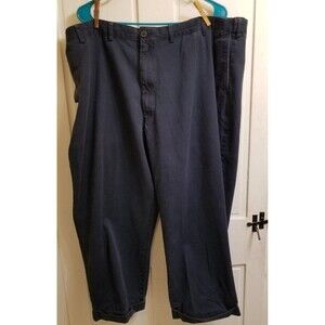 Lands end size 44t traditional fit expandable waist mens pants inseam approx 24"